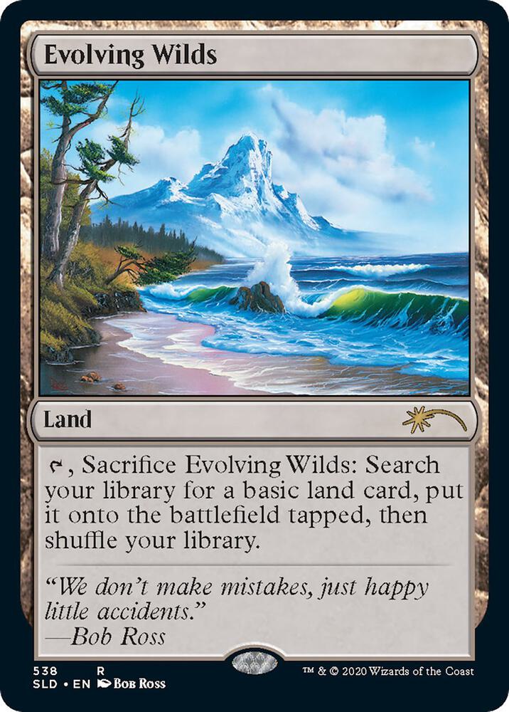Evolving Wilds (Bob Ross) 538 card from Secret Lair Drop Series