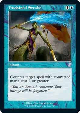 Disdainful Stroke 307 card from Time Spiral: Remastered