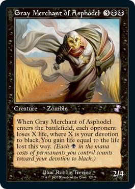Gray Merchant of Asphodel 323 card from Time Spiral: Remastered
