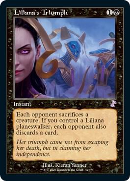 Liliana's Triumph 327 card from Time Spiral: Remastered