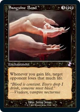Sanguine Bond 330 card from Time Spiral: Remastered