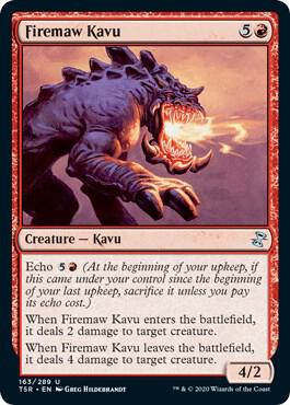 Firemaw Kavu 163 card from Time Spiral: Remastered
