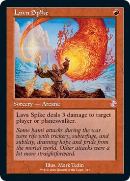 Lava Spike 347 card from Time Spiral: Remastered