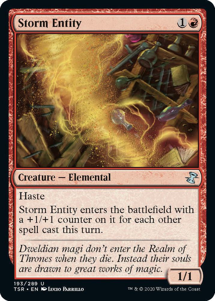 Storm Entity 193 card from Time Spiral: Remastered
