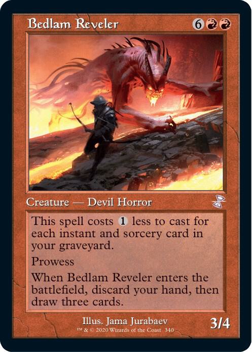 Bedlam Reveler 340 card from Time Spiral: Remastered