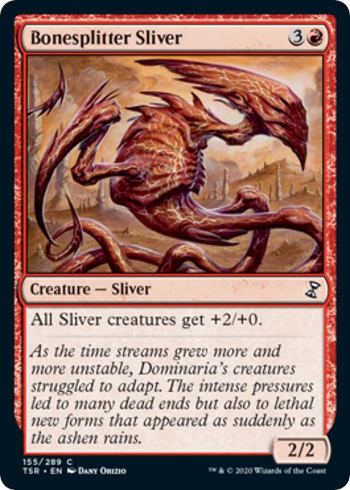 Bonesplitter Sliver 155 card from Time Spiral: Remastered