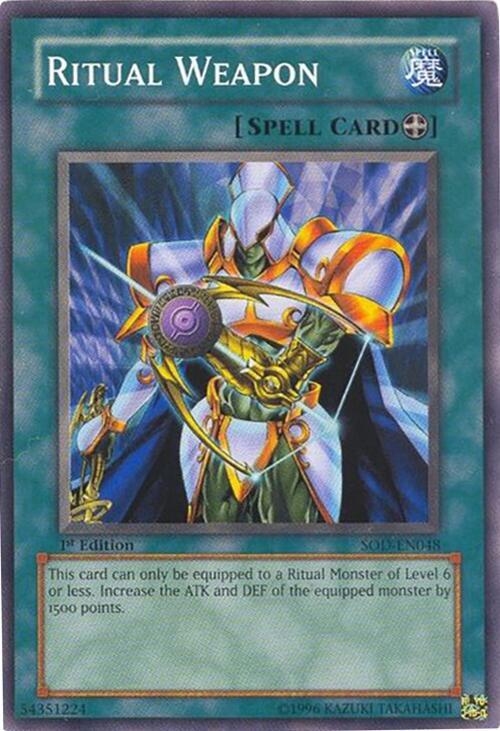 Ritual Weapon SOD-EN048 card from Soul of the Duelist