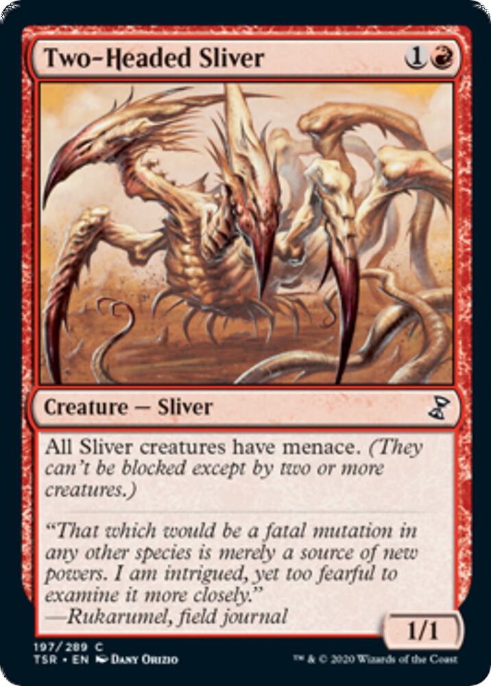 Two-Headed Sliver 197 card from Time Spiral: Remastered