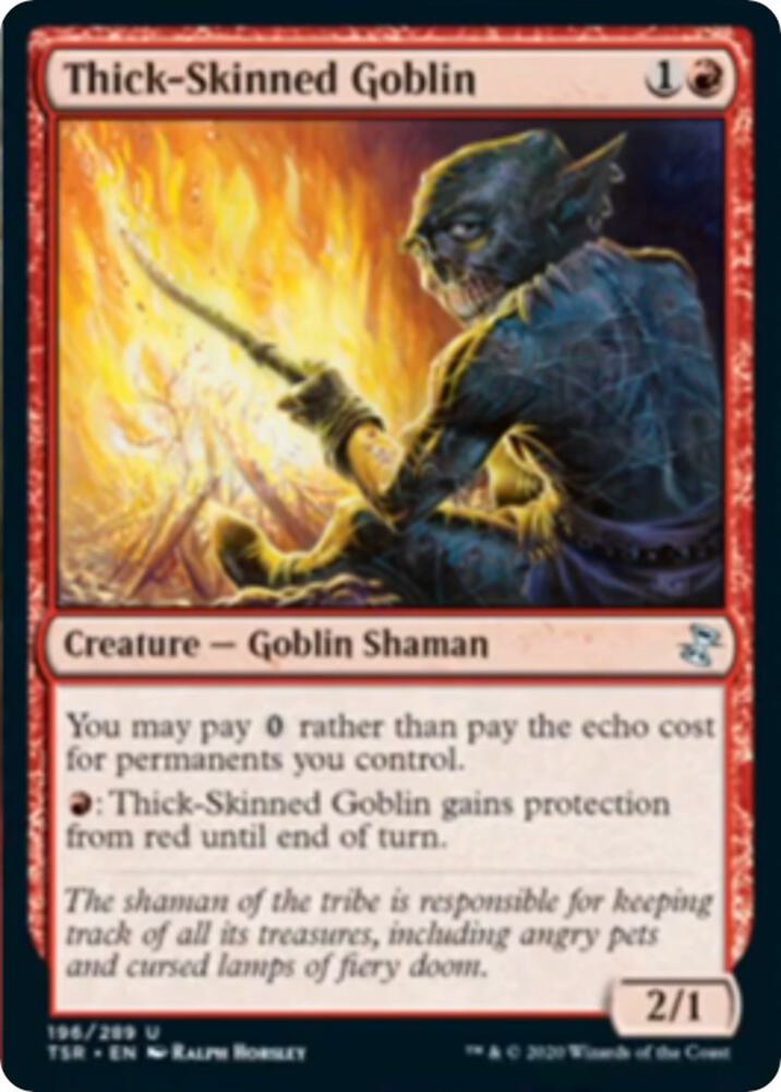 Thick-Skinned Goblin 196 card from Time Spiral: Remastered