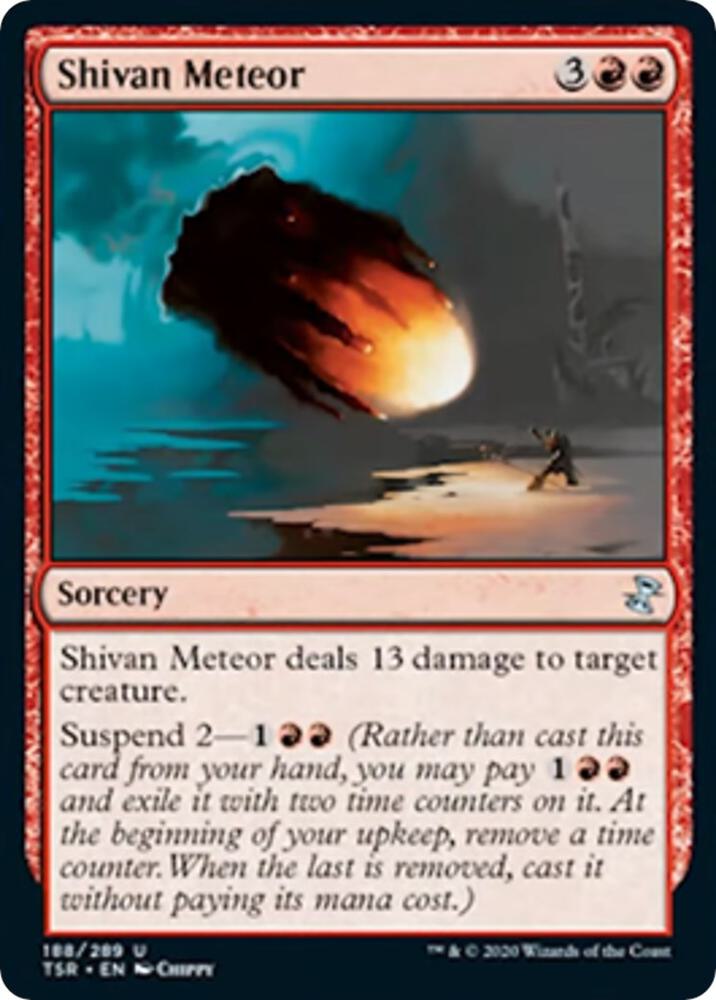 Shivan Meteor 188 card from Time Spiral: Remastered