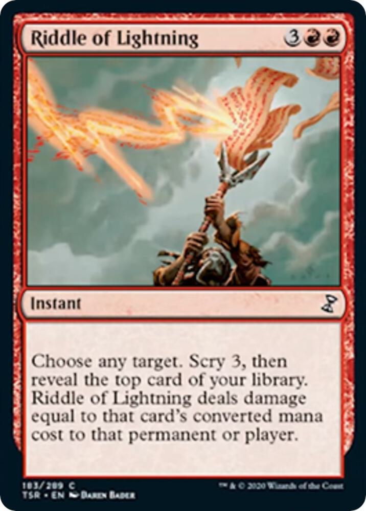 Riddle of Lightning 183 card from Time Spiral: Remastered