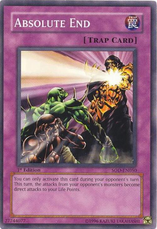 Absolute End SOD-EN050 card from Soul of the Duelist