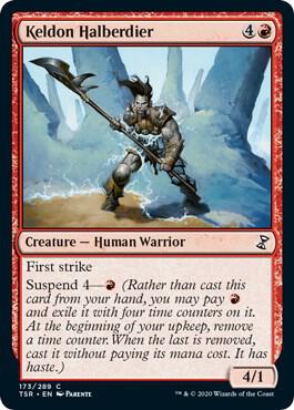 Keldon Halberdier 173 card from Time Spiral: Remastered