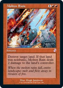 Molten Rain 348 card from Time Spiral: Remastered