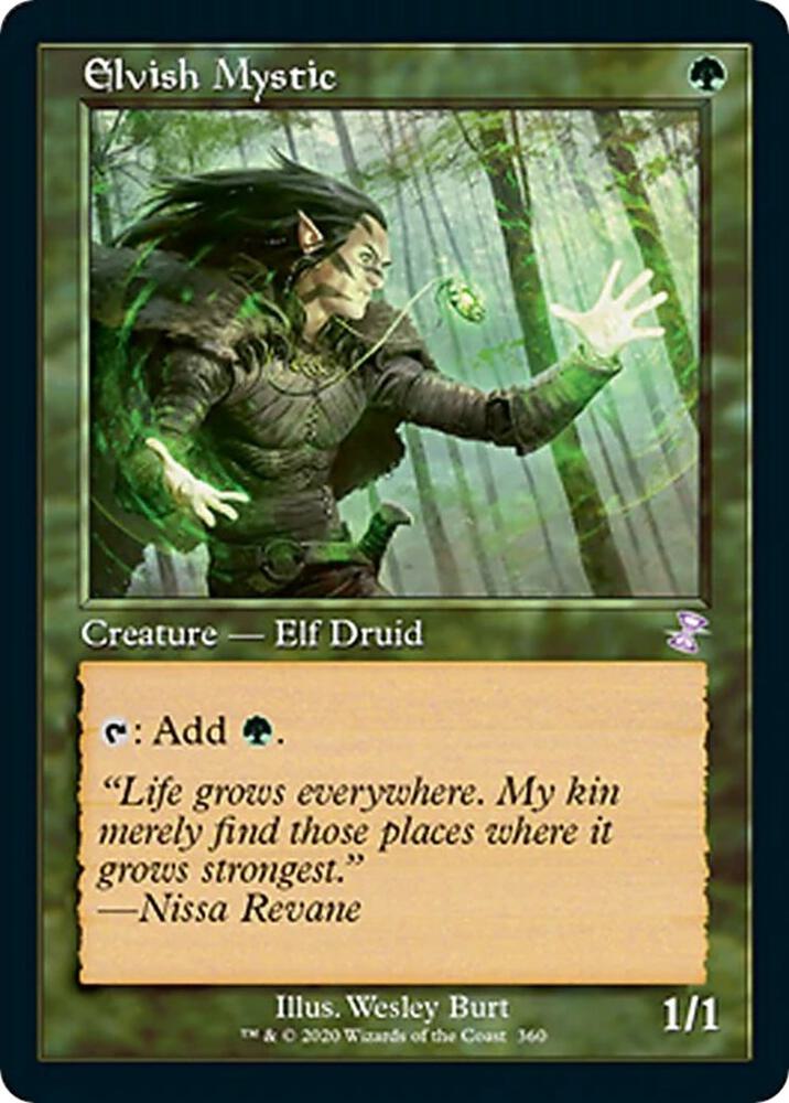 Elvish Mystic 360 card from Time Spiral: Remastered