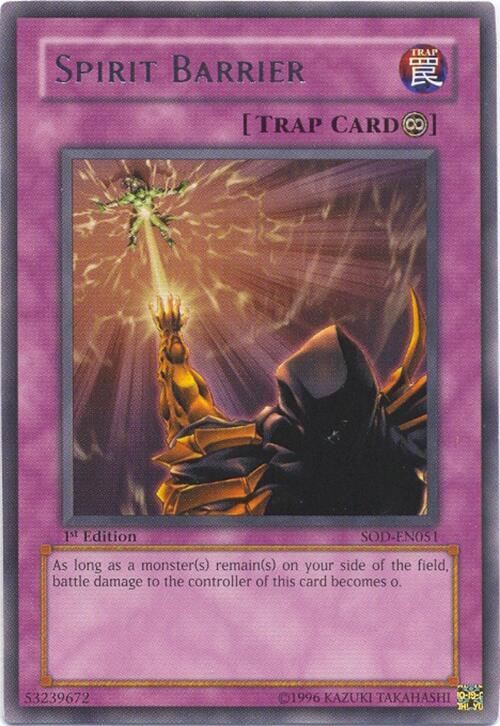 Spirit Barrier SOD-EN051 card from Soul of the Duelist