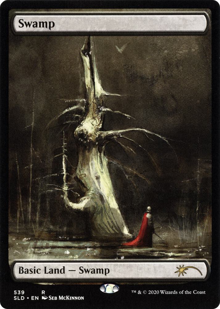 Swamp (Seb Mckinnon) 539 card from Secret Lair Drop Series