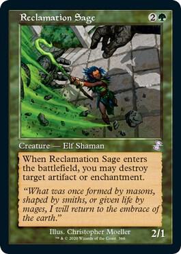 Reclamation Sage 366 card from Time Spiral: Remastered