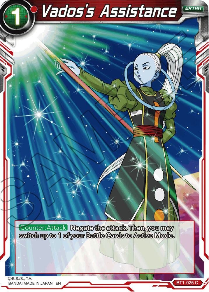 Vados's Assistance (Reprint) BT1-025 card from Battle Evolution Booster