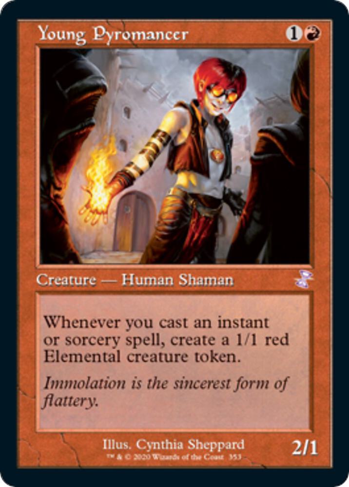 Young Pyromancer 353 card from Time Spiral: Remastered