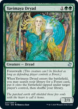 Yavimaya Dryad 247 card from Time Spiral: Remastered