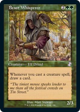Beast Whisperer 356 card from Time Spiral: Remastered