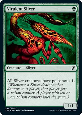 Virulent Sliver 246 card from Time Spiral: Remastered