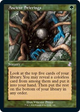 Ancient Stirrings 355 card from Time Spiral: Remastered