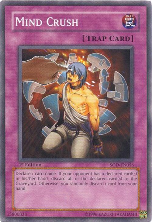 Mind Crush SOD-EN056 card from Soul of the Duelist