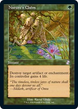 Nature's Claim 364 card from Time Spiral: Remastered
