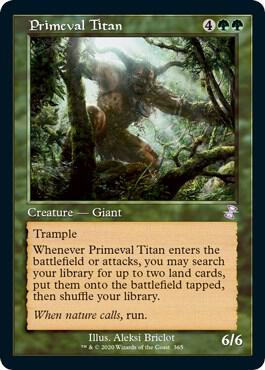 Primeval Titan 365 card from Time Spiral: Remastered