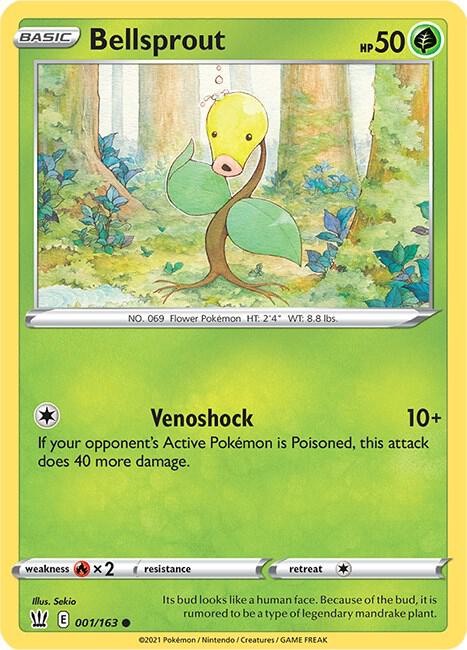 Bellsprout 001/163 card from SWSH05: Battle Styles