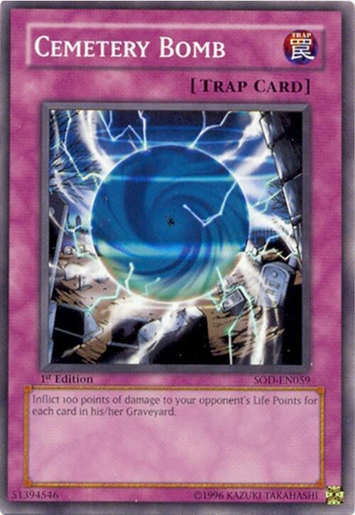 Cemetery Bomb SOD-EN059 card from Soul of the Duelist