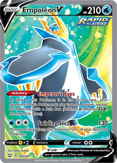 Empoleon V (Full Art) 145/163 card from SWSH05: Battle Styles