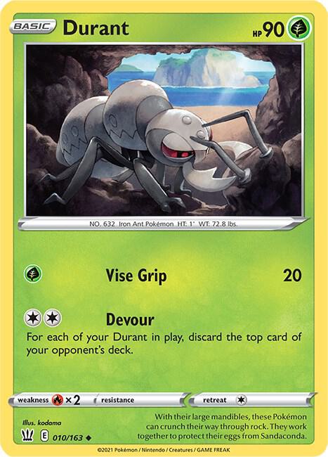 Durant 010/163 card from SWSH05: Battle Styles