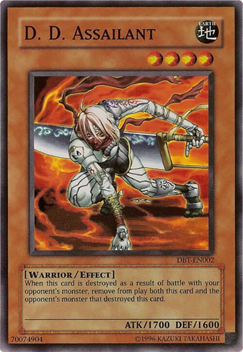 D.D. Assailant DBT-EN002 card from Destiny Board Traveler Promo