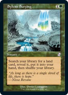 Sylvan Scrying 367 card from Time Spiral: Remastered
