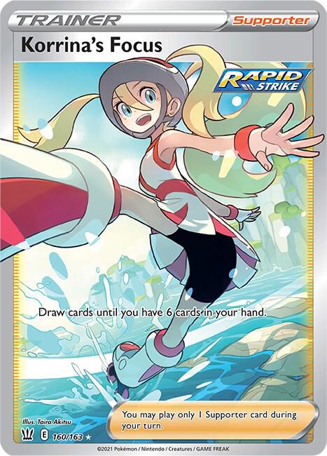 Korrina's Focus (Full Art) 160/163 card from SWSH05: Battle Styles