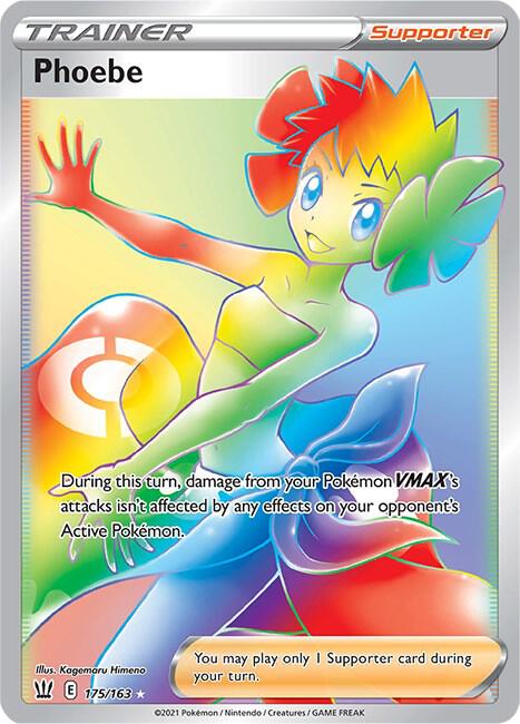 Phoebe (Secret) 175/163 card from SWSH05: Battle Styles