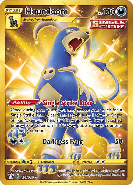 Houndoom (Secret) 179/163 card from SWSH05: Battle Styles