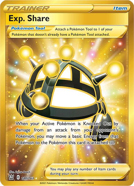 Exp. Share (Secret) 180/163 card from SWSH05: Battle Styles