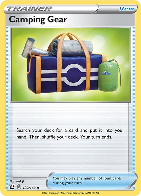 Camping Gear 122/163 card from SWSH05: Battle Styles