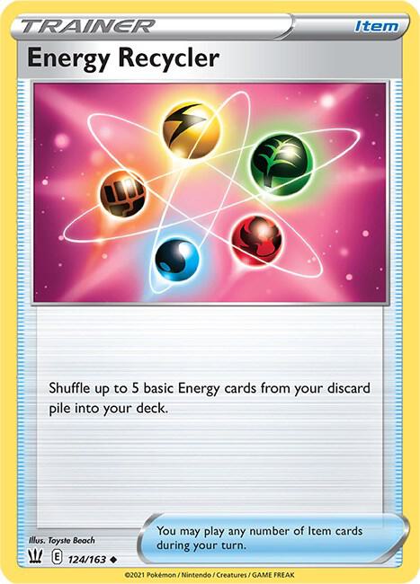 Energy Recycler 124/163 card from SWSH05: Battle Styles