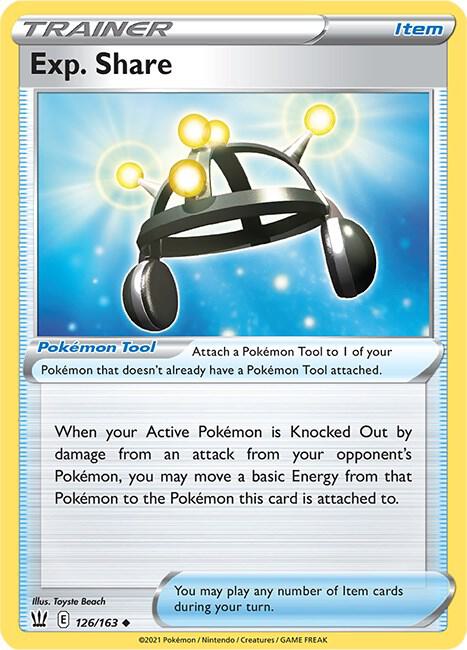 Exp. Share 126/163 card from SWSH05: Battle Styles