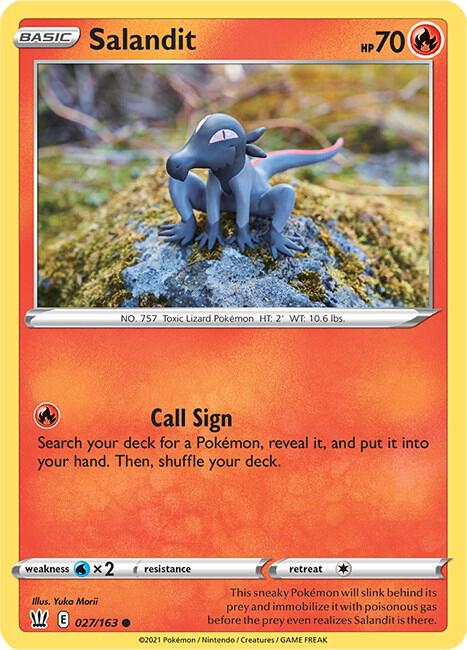 Salandit 027/163 card from SWSH05: Battle Styles