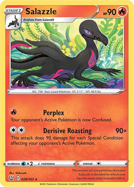 Salazzle 028/163 card from SWSH05: Battle Styles