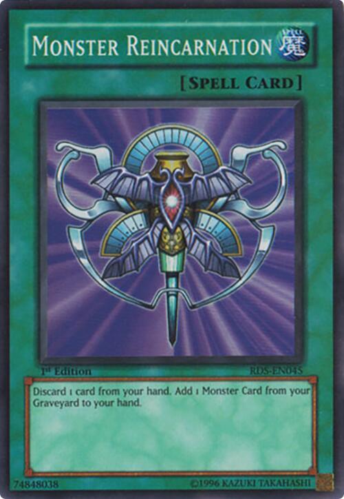 Monster Reincarnation RDS-EN045 card from Rise of Destiny