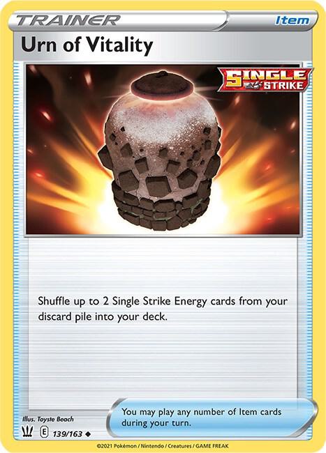 Urn of Vitality 139/163 card from SWSH05: Battle Styles