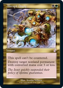 Abrupt Decay 370 card from Time Spiral: Remastered