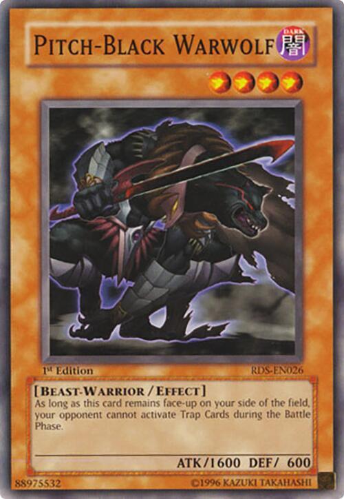 Pitch-Black Warwolf RDS-EN026 card from Rise of Destiny